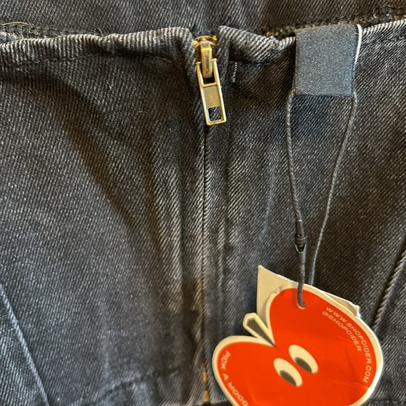 Cider Denim Rhinestone Corset Crop Cami top. - Picture 4 of 5